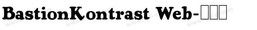 BastionKontrast Web字体转换